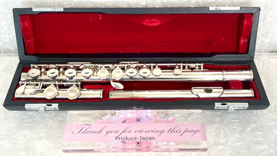 Pearl Flute PF-501 Eメカ付き Pearl Flute Pf-501 Open Hole Silver Plated With Case for sale