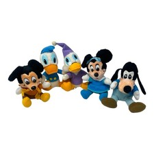 Vintage Disney 1984 Mickey's Christmas Carol: Complete Set Of 5 - 7 inch Plush