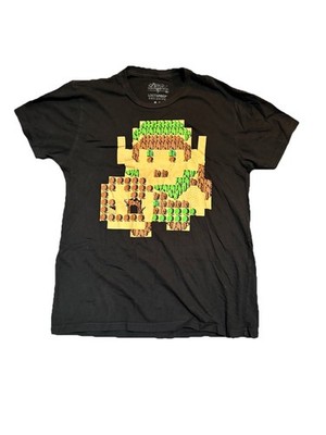 Zelda Men's Graphic Tee 8 Bit Map Link Sprite Size M Lootwear Exclusive