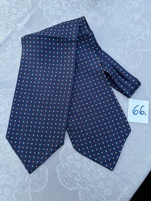 Krawattenschal, Seide, 2 Enden, ascot tie, blau,Nr.66