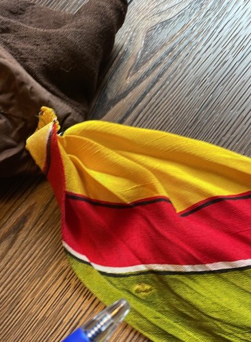 Vintage Handmade 1960s Era Back Zip Sleeveless Blouse with Colorful Neck Bow - Picture 12 of 14