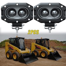 2PC LED WORK LIGHTS for Caterpillar Skid Steers Excavator Forklift Loader Light