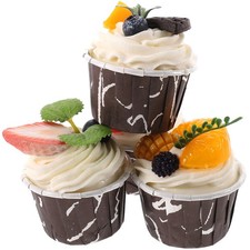  4pcs Highly Simulation Cupcake Decoration Artificial Dessert Model Vivid Faux