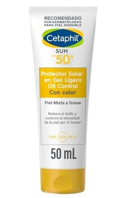 CETAPHIL PROTECTOR SOLAR EN GEL LIGERO OIL CONTROL CON COLOR 50 ML MEXICO