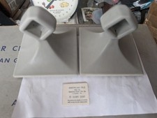 Vtg American Olean Towel bar posts model 47 Color 72 Dawn Gray 50s 60s 70s 80s