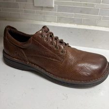 NWOB Born - Old School Brown Pebbled Leather Derby Oxford Casual  Men Sz 13