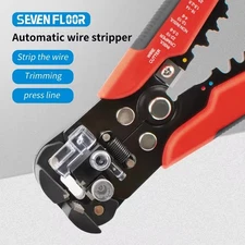 Self Adjusting Insulation Wire Stripper Cutter Crimper Cable Stripping Tools 8"