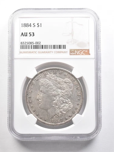 1884-S Morgan Silver Dollar AU53 NGC *6067