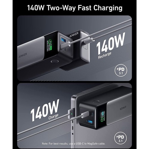 Anker 737 Portable Power Bank (PowerCore 24K) Gen 2 140W A1289011 - 第 2/4 張圖片