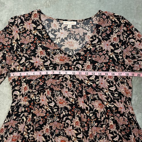 Knox Rose Babydoll Minikleid Damen Gr. M dunkel Blumen Fee Grunge Whimsigoth - Bild 6 von 11