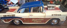 Rustic 1970s Retro Vintage 1957 Chevrolet Bel Air Gasser Style Metal Car 118 Rustic 1970s Retro Vintage 1957 Chevrolet Bel Air Gasser Style Metal Car 118