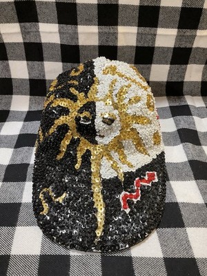 Vintage All Sequin 80/90s Sun/Moon Sequin Sparkle Hat Women Men Or Unisex