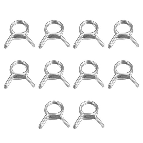 20pcs Double Wire Spring Hose Clamp 304 Stainless Steel 6mm Spring ...