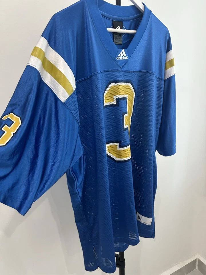 Men’s Adidas NCAA UCLA Bruins #3 Classic Home Blue/Gold Football Jersey Size XL - Image 3 of 4
