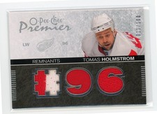 2007-08 O-Pee-Chee Premier Remnants Triples /100 Tomas Holmstrom Jersey