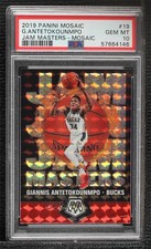2019 Mosaic Jam Masters Silver Prizm Giannis Antetokounmpo #19 PSA 10 GEM MT 1b0