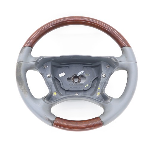 Lenkrad ALPACAGRAU DUNKEL HOLZ WURZELNUSS Mercedes R230 SL A2304600603