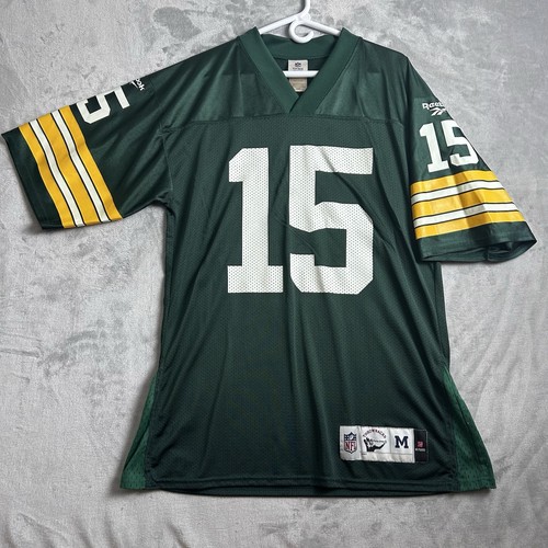 VTG Green Bay Packers Jersey Bart Starr Mens Medium Green Reebok Throwback