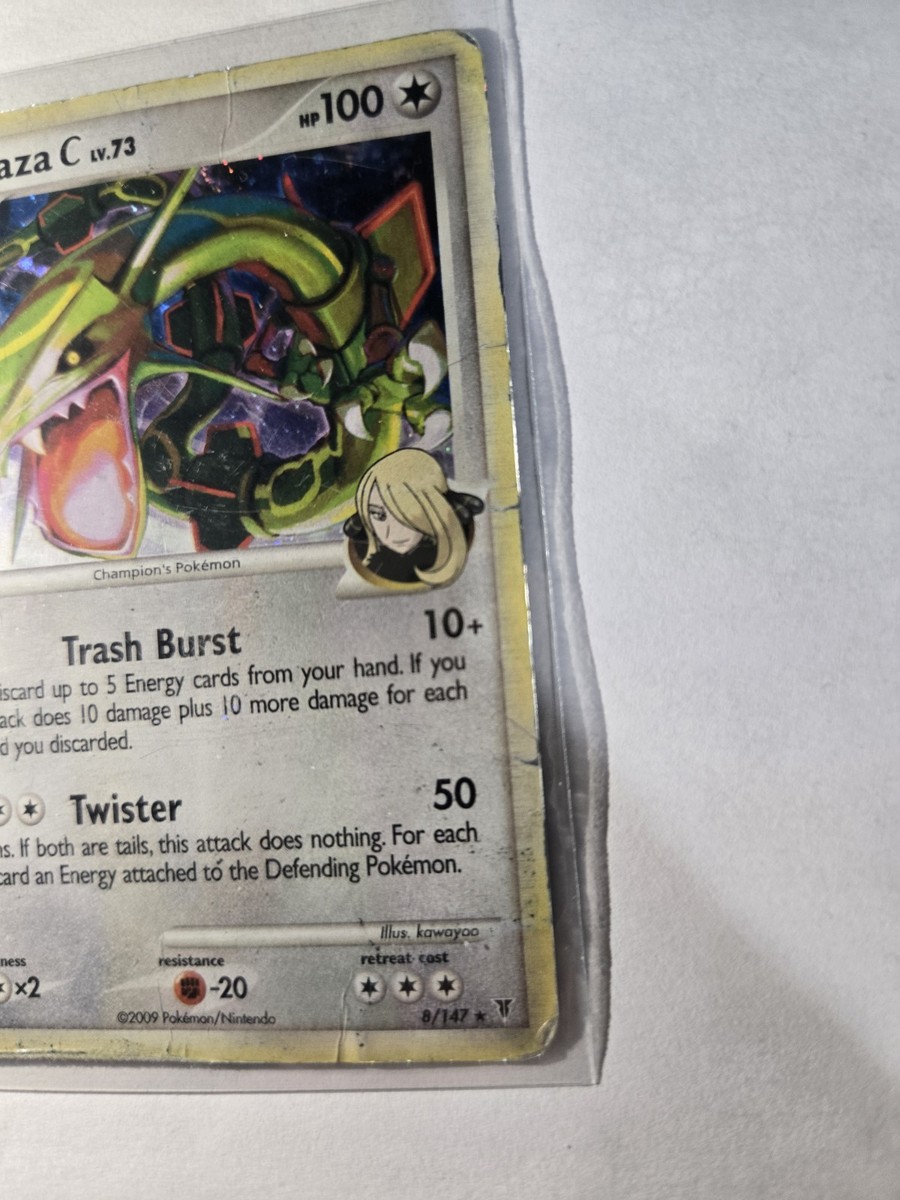 Pokémon Rayquaza C Lv.73 Cracked Ice 8/147 Damaged Card | eBay