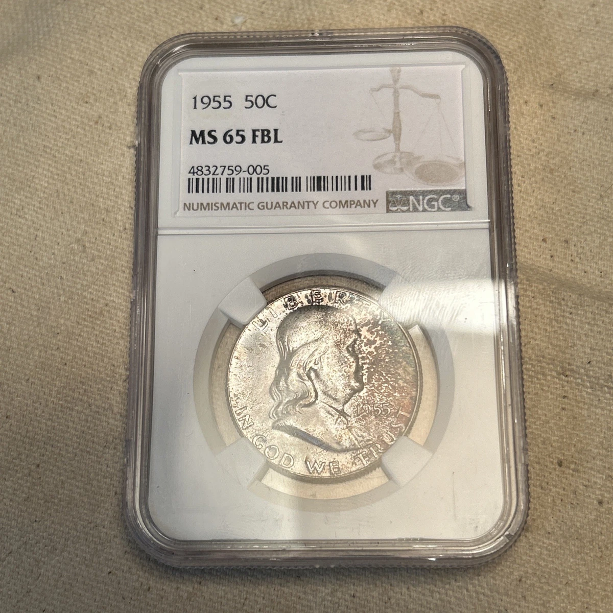 MS 65 Graded 1955 Franklin Half Dollars (1948-1963) for sale | eBay