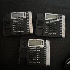 Lot of 3 Allworx 9212L Vol P Black Phone No Handset or PWR Cord