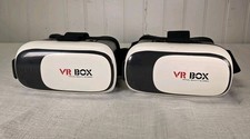 Pair Of 2 3D Virtual Reality VR BOX Glasses Headset