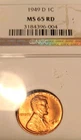 1949 D Lincoln Cent NGC MS 65 RD
