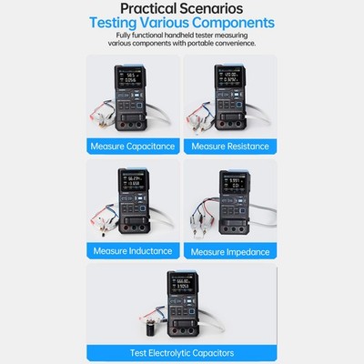  Meter Capacitor Tester With Auto Meter Function 100Hz-100kHz Frequen SET