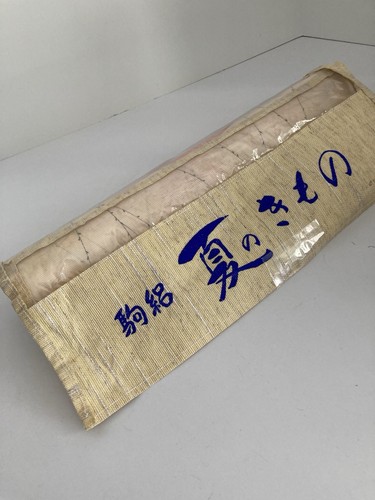 Koma Ro Kimono Fabric roll 100% Polyester Sheer Beige with pink floral pattern - Picture 8 of 8