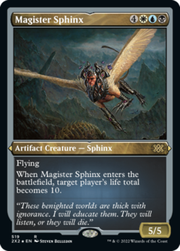 [1x] Magister Sphinx - Foil Etched - Near Mint, Englisch - Double Masters 2022 Ex