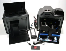 HID Fargo HDPii Plus Single Printer X001700-1 AC Adapter, Keys, Ink Caddy EL2969