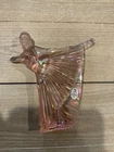 Fenton Vintage Lady Natalie Pink Iridescent Glass Ballerina Figurine