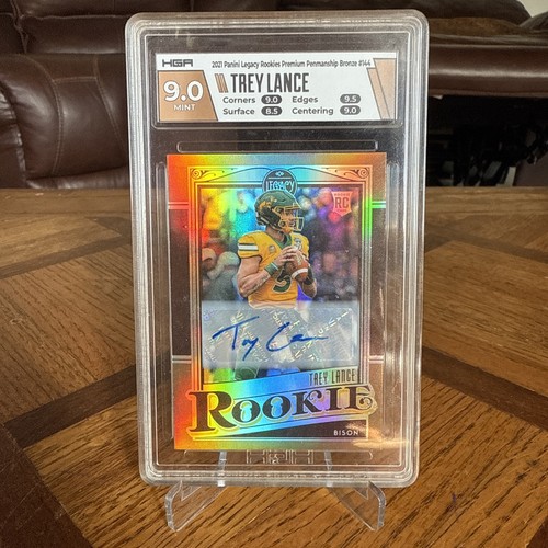 2021 Rookies Trey Lance Auto #144 Premium Penmanship /50 HGA 9