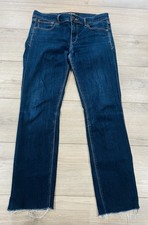 Express Women's Mid-Rise Stretch Skinny Jeans, Size 8R Dark Wash