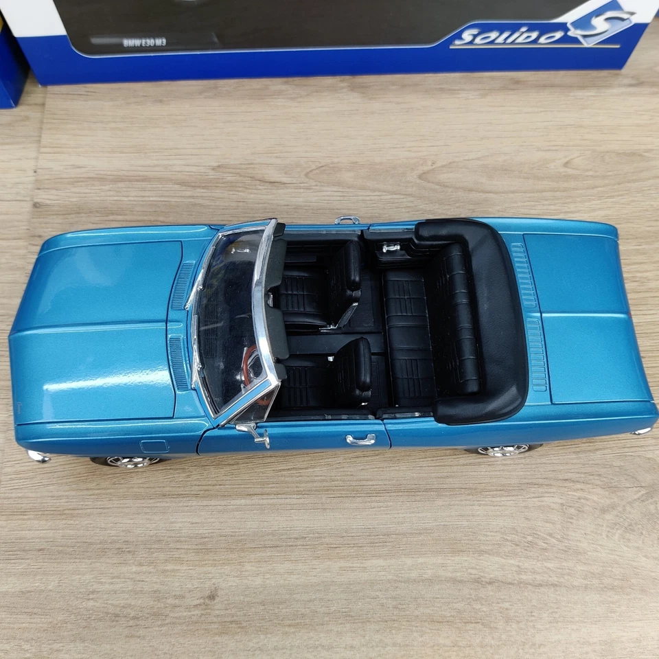 AUTO DA STRADA CHEVROLET CORVAIR MONZA 1969 BLU 1:18 SCIOLTO - Immagine 3 di 4