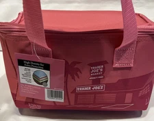 TRADER JOE'S MINI INSULATED TOTE LUNCH BAG - LIMITED EDITION Pink ‘Valentines’