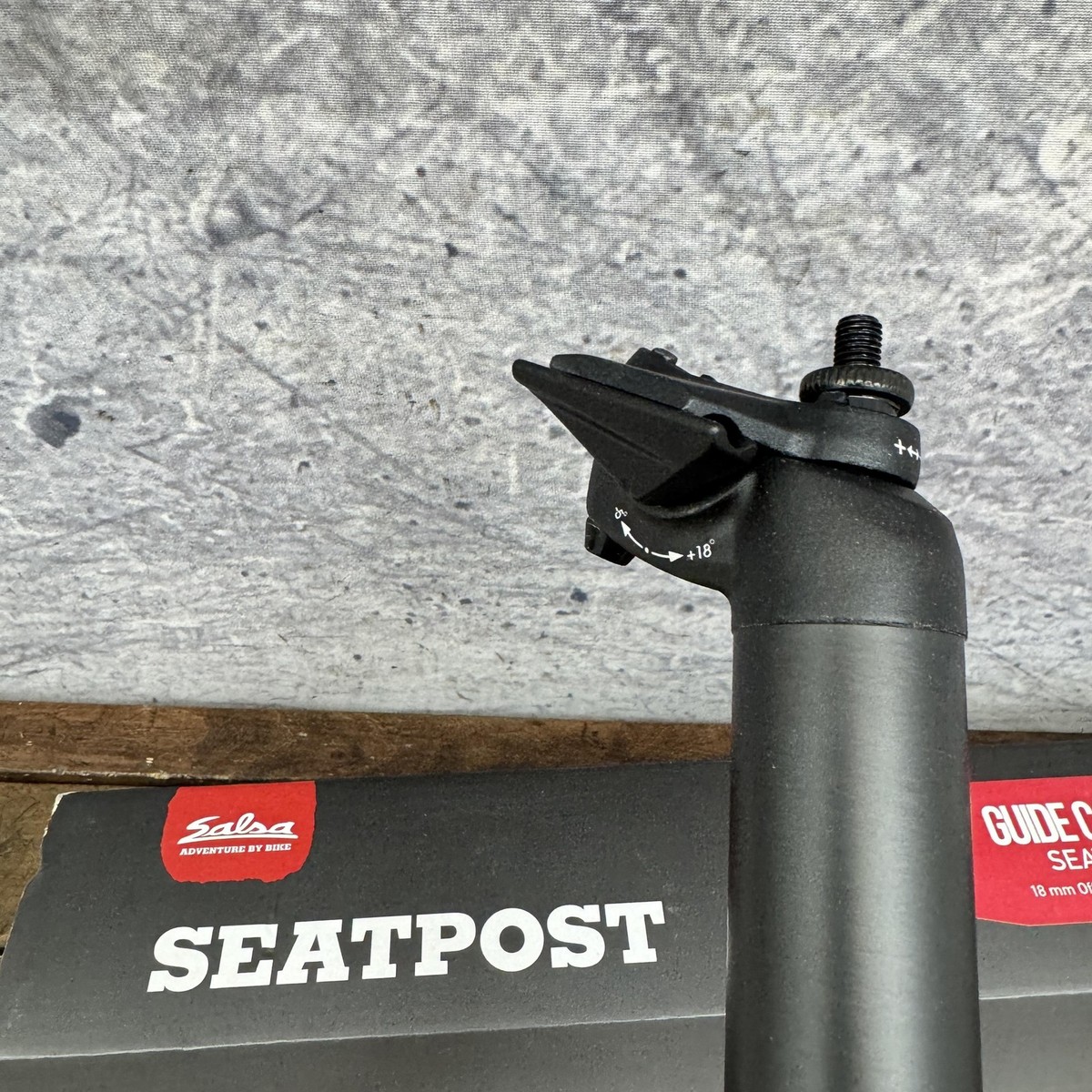 Salsa Guide Carbon Seatpost 30.9mm X 400mm Black 18mm Offset MTB 