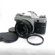 [NEAR MINT] Canon AE-1 Silver/FD 50mm f1.8 S.C. MF LENS @CS SAKuRA from JAPAN #1