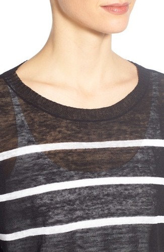 NWT $198 Eileen Fisher Natural White Bateau Neck Crop Top.SZ:XL - 第 4/8 張圖片