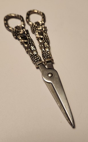 Forbici da cesoia per uva Godinger vintage 6 pollici placcato argento