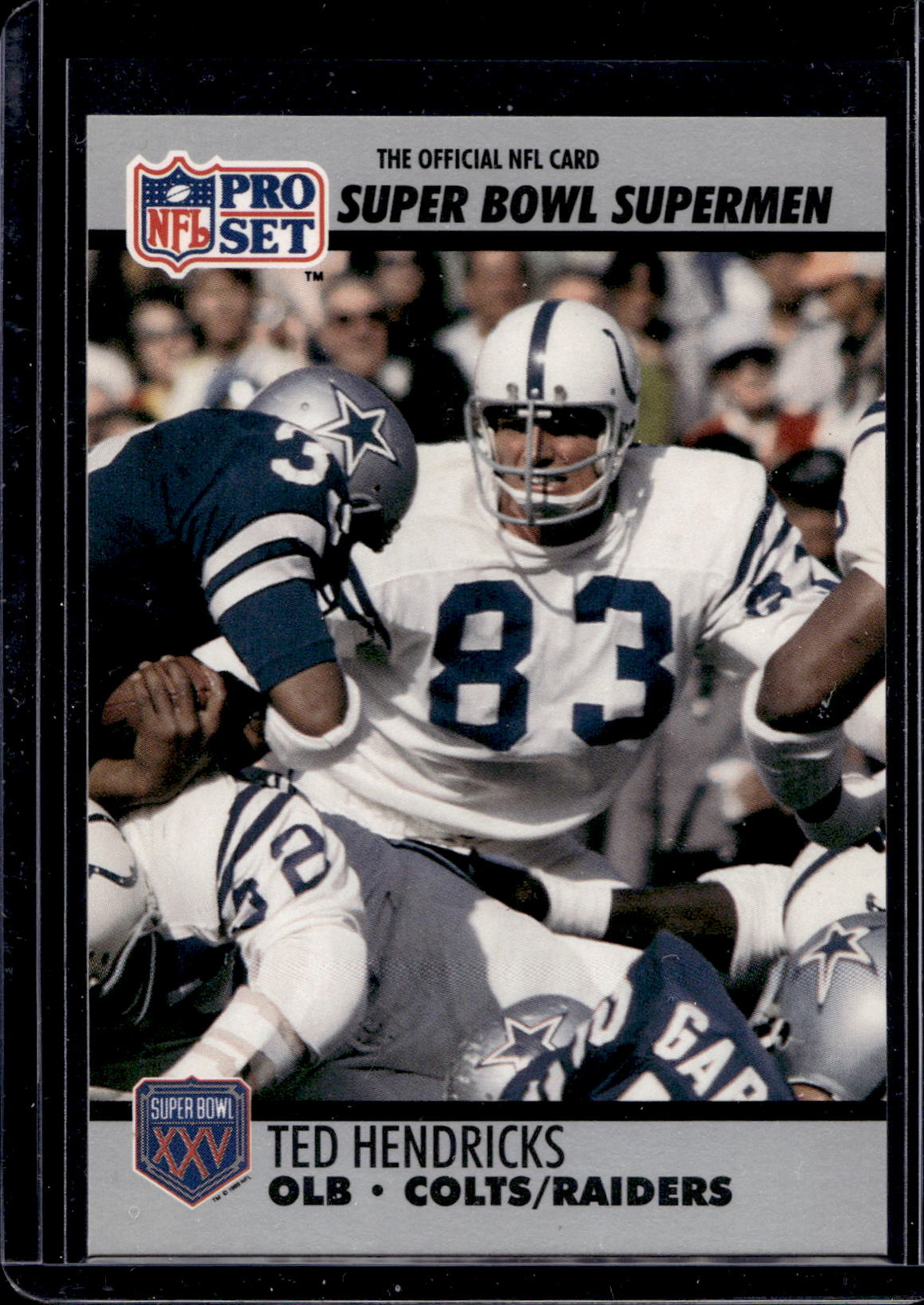 1990-91 Pro Set Super Bowl XXV Silver Anniversary #97 Ted Hendricks
