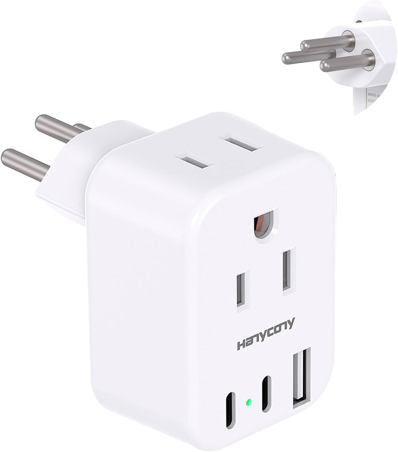Switzerland Power Travel Plug Adapter,  Type J Power Adapter with 2 Outlets 3 US