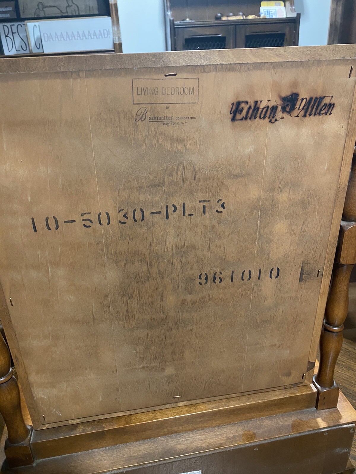 Ethan Allen Heirloom Maple Nutmeg Dresser Vanity Mirror eBay