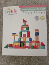 80 Piece Wooden Block Set - 24+ months