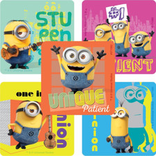 25 Minions Patient Stickers, 2.5" x 2.5" each, Party Favors