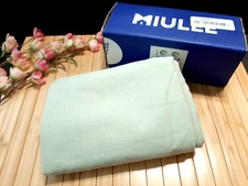 MIULEE Decorative Linen Pillow Covers 20x20 Light Green Sage Farmhouse​ ​#M10