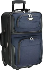 Travel Select Expandable Softside Rolling Luggage Carry On 21" Navy Lightweight