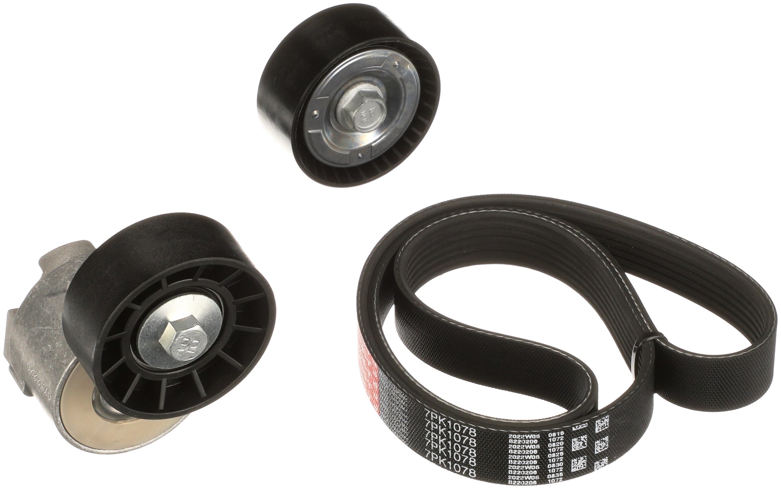 Gates K027PK1078 V-Ribbed Belt Set for Fiat