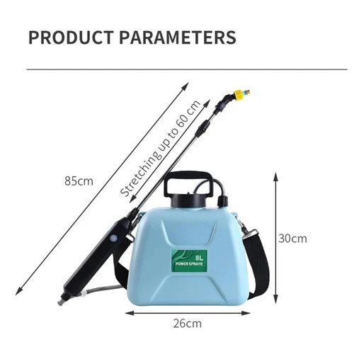 5L 8L Electric Knapsack Pressure Sprayer Garden Lawn Cordless Weed Killer Crops - Bild 17 von 22