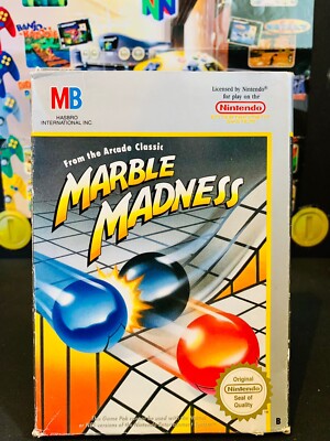 NINTENDO NES || MARBLE MADNESS IN OVP + SPIELEANLEITUNG || BLITZVERSAND ||